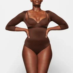 BARELY THERE OPEN BUST ARM SHAPER | COCOA
