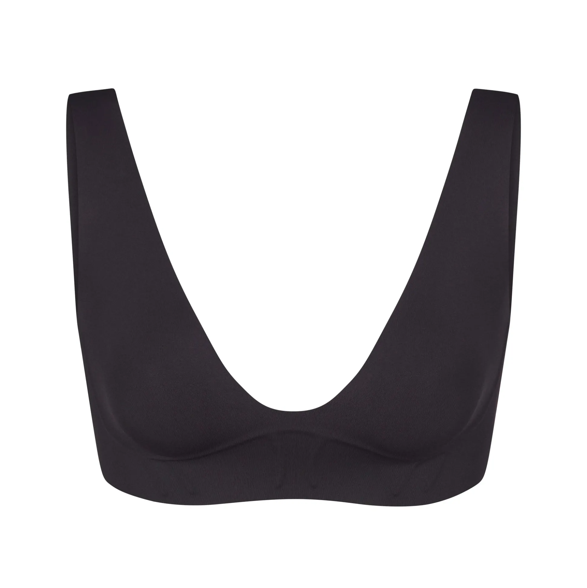 BONDED CORSET PLUNGE BRALETTE | ONYX