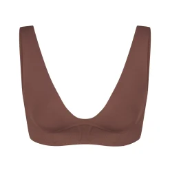 BONDED CORSET PLUNGE BRALETTE | COFFEE