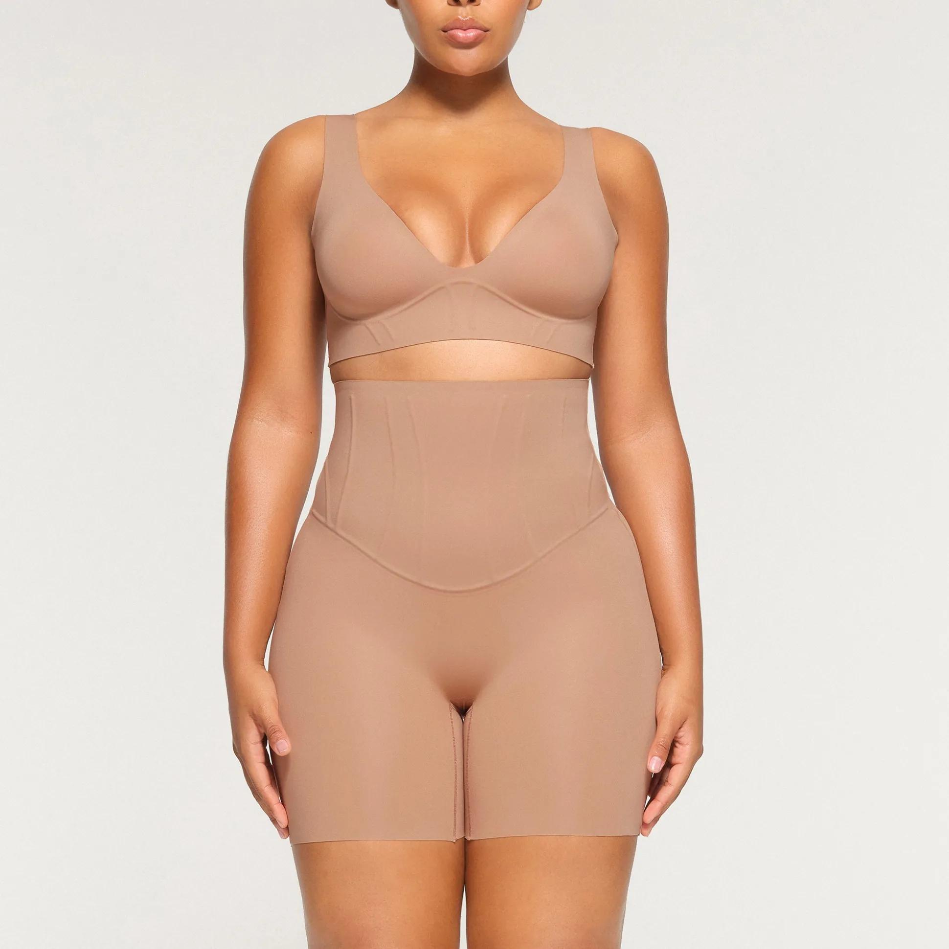 BONDED CORSET PLUNGE BRALETTE | SIENNA