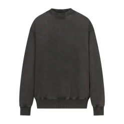 BOYFRIEND FLEECE CREWNECK PULLOVER | ASH