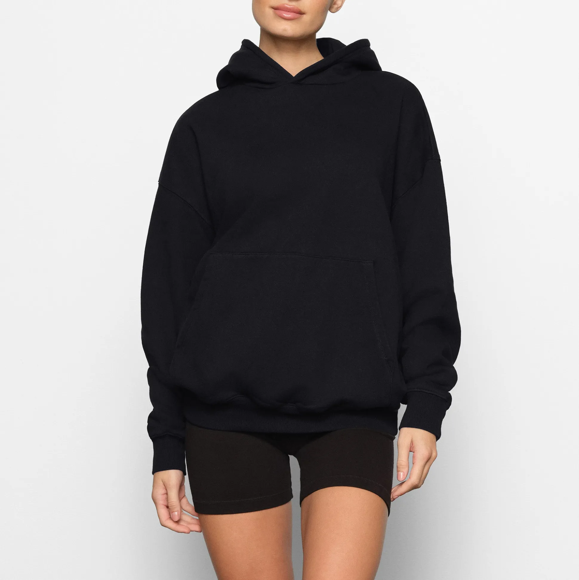 BOYFRIEND FLEECE HOODIE | ONYX