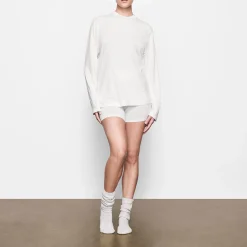 BOYFRIEND LONG SLEEVE T-SHIRT | MARBLE