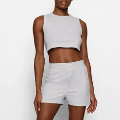 BOYFRIEND LOOSE BOXER | LIGHT HEATHER GREY