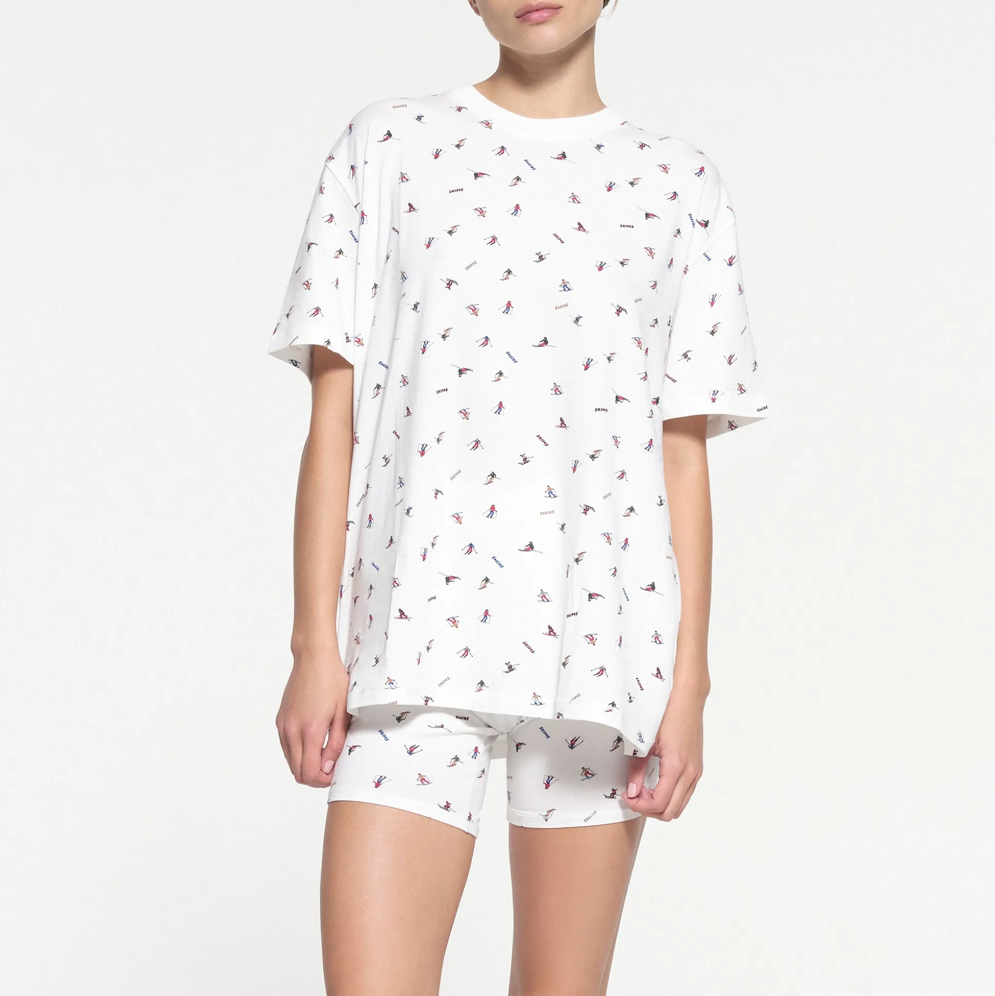 BOYFRIEND T-SHIRT AND BOXER SET | SKI PRINT