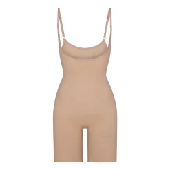 BUTT ENHANCING OPEN BUST BODYSUIT | CLAY
