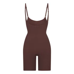 BUTT ENHANCING OPEN BUST BODYSUIT | COCOA