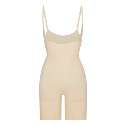 BUTT ENHANCING OPEN BUST BODYSUIT | SAND