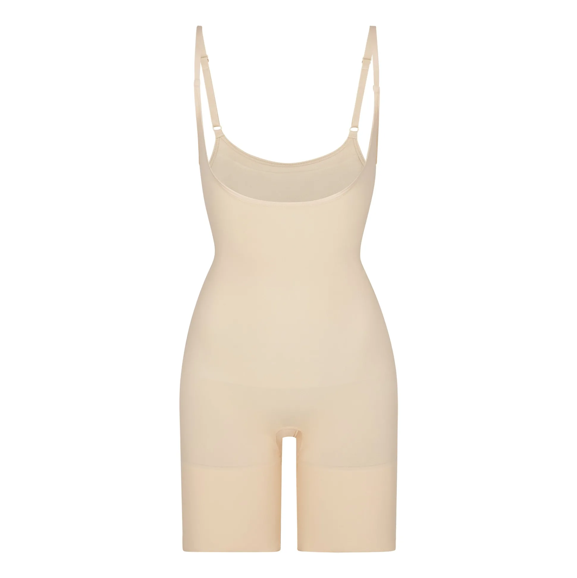 BUTT ENHANCING OPEN BUST BODYSUIT | SAND