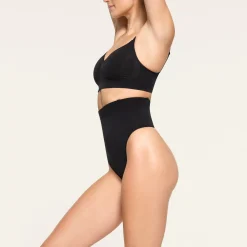 CORE CONTROL HIGH-WAISTED THONG | ONYX