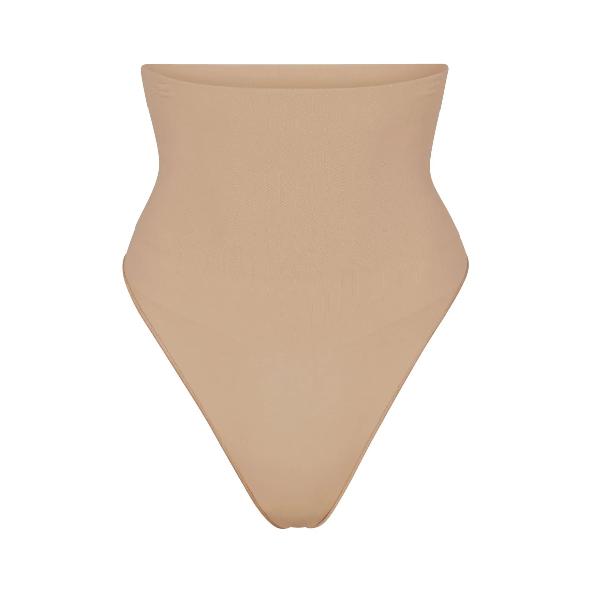 CORE CONTROL HIGH-WAISTED THONG | CLAY