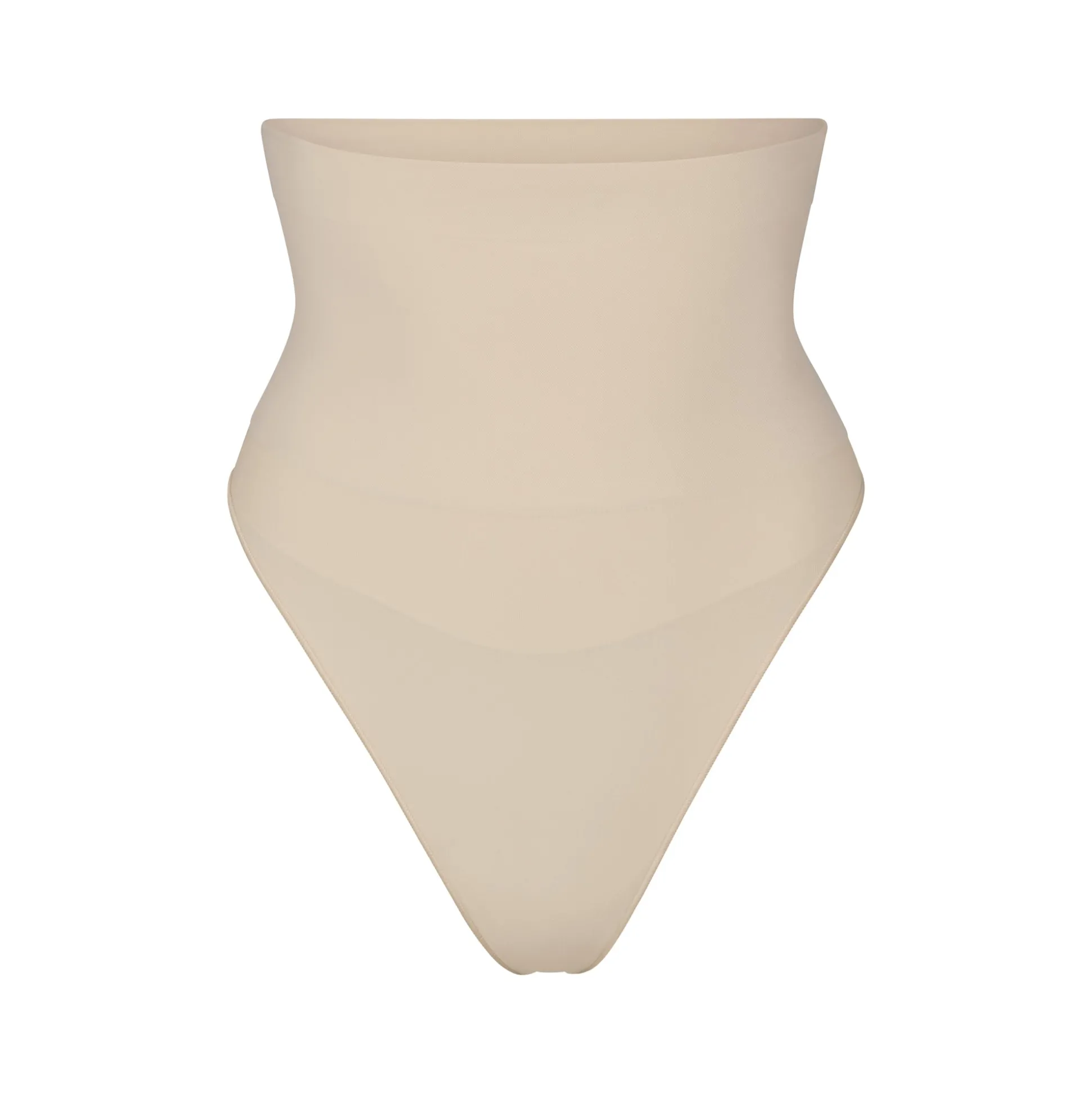 CORE CONTROL HIGH-WAISTED THONG | SAND