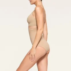 CORE CONTROL HIGH-WAISTED BRIEF | CLAY