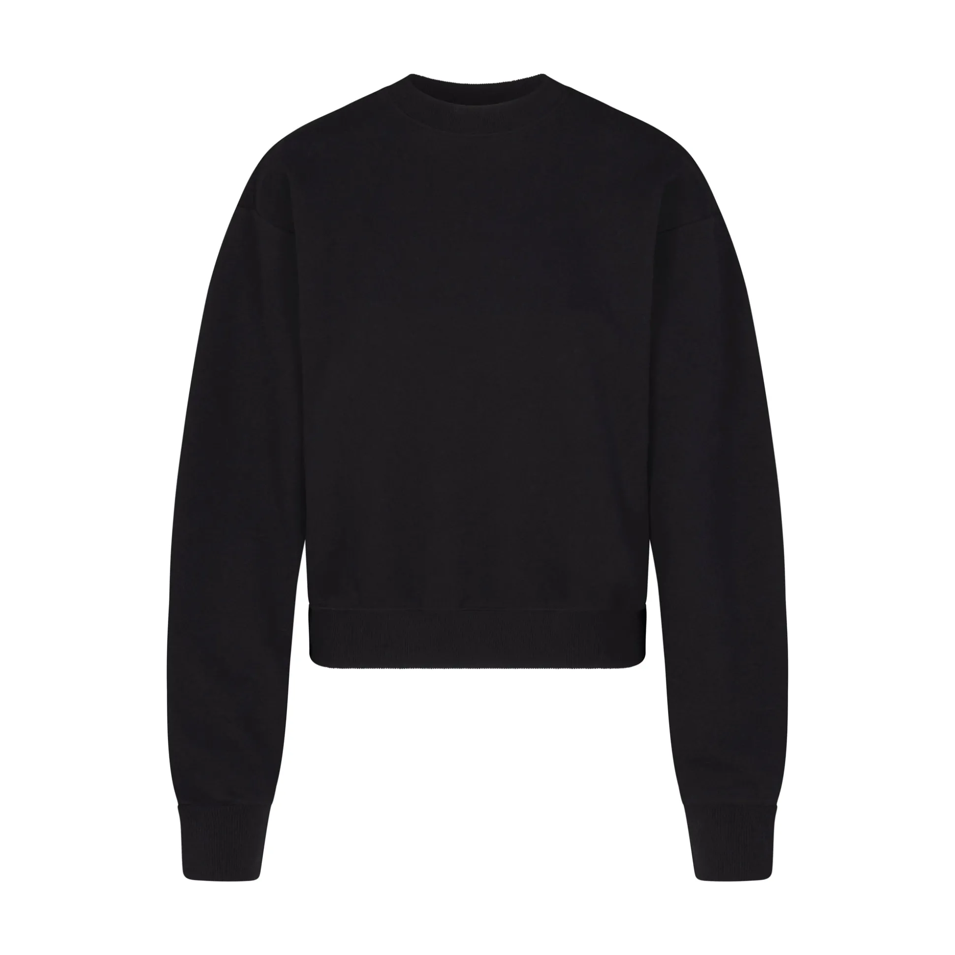 COTTON FLEECE CLASSIC CREWNECK | ONYX