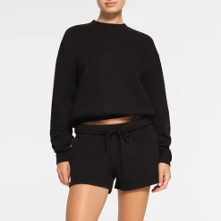 COTTON FLEECE CLASSIC CREWNECK | ONYX