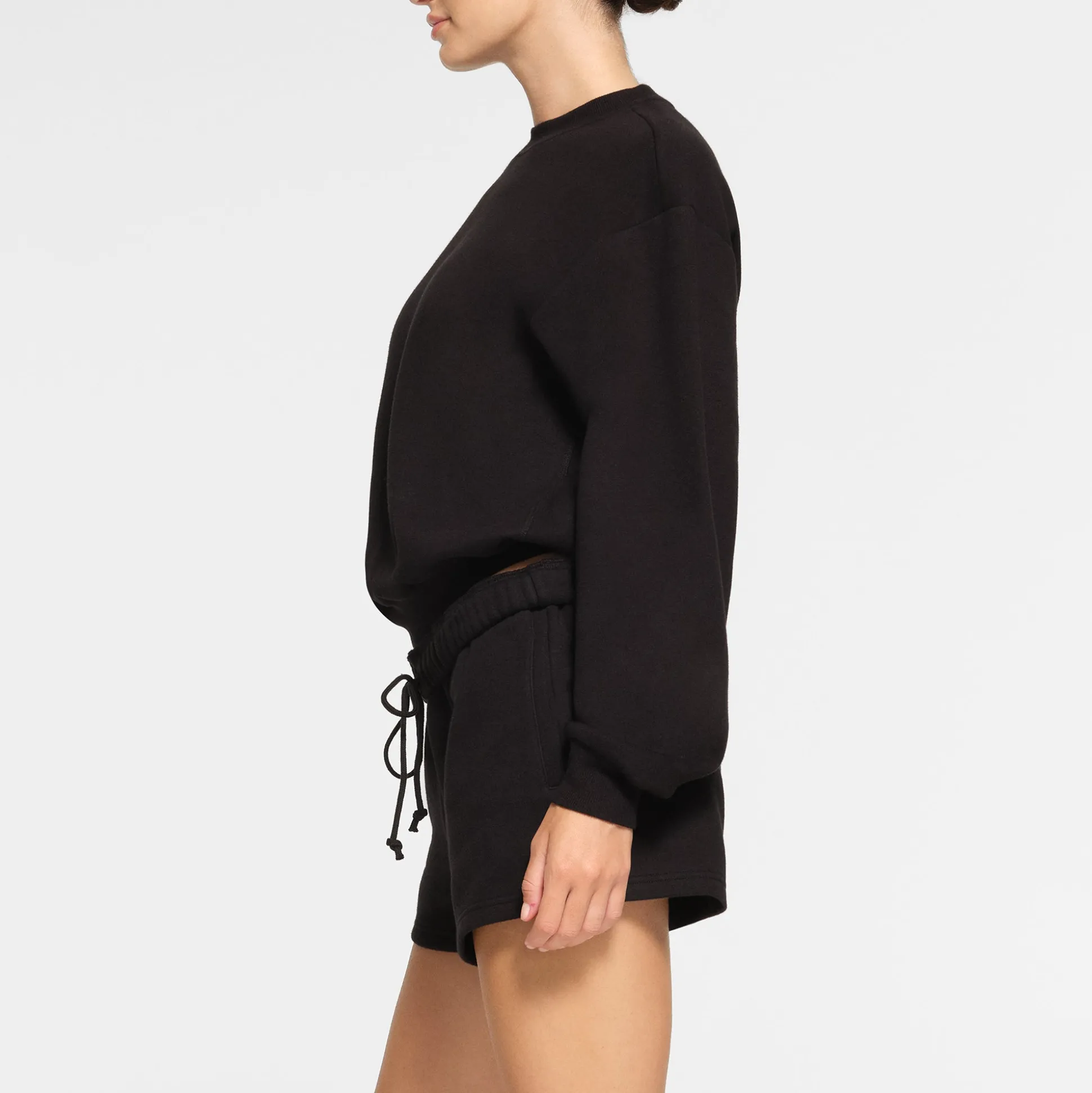 COTTON FLEECE CLASSIC CREWNECK | ONYX