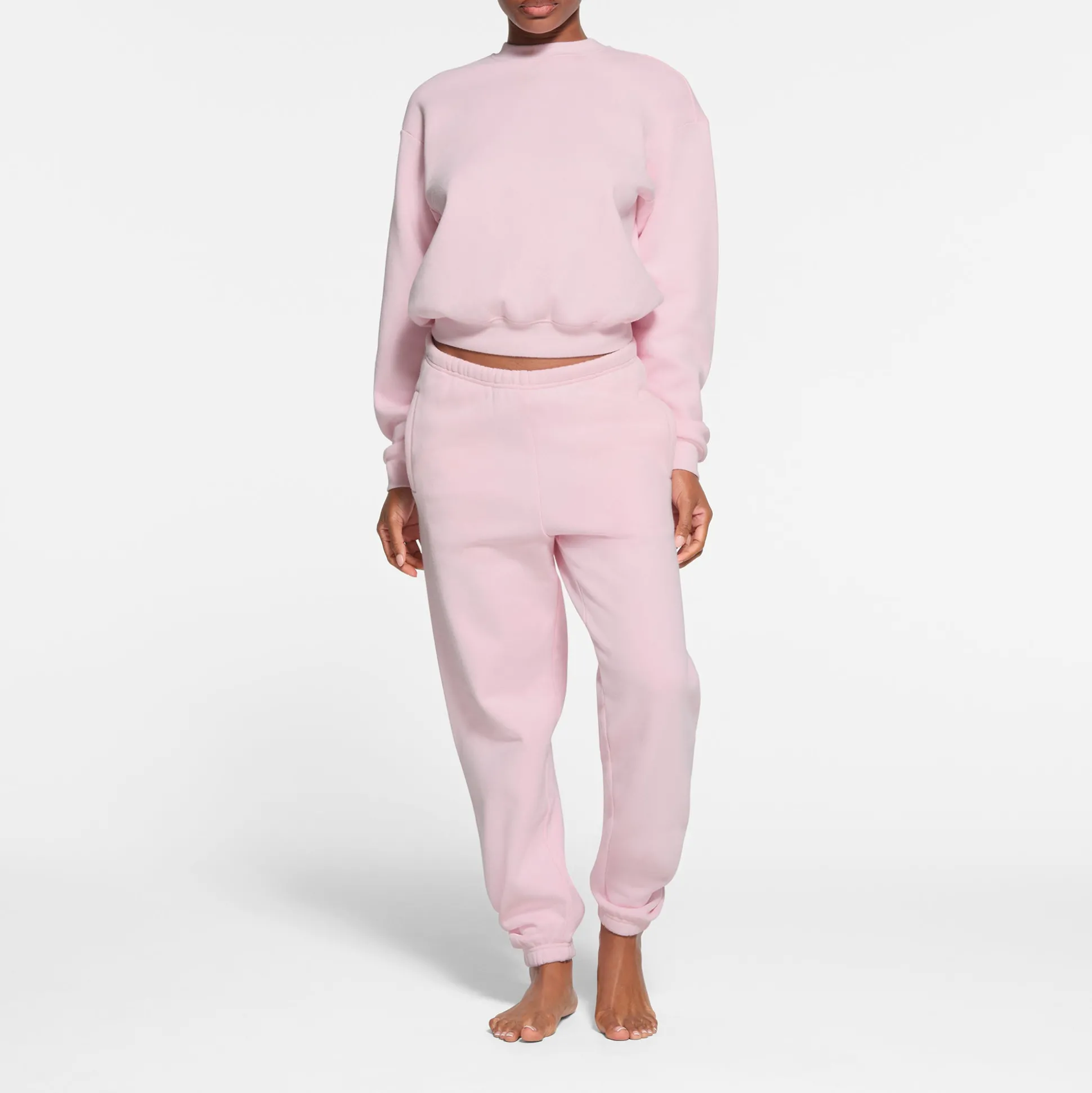 COTTON FLEECE CLASSIC CREWNECK | CHERRY BLOSSOM
