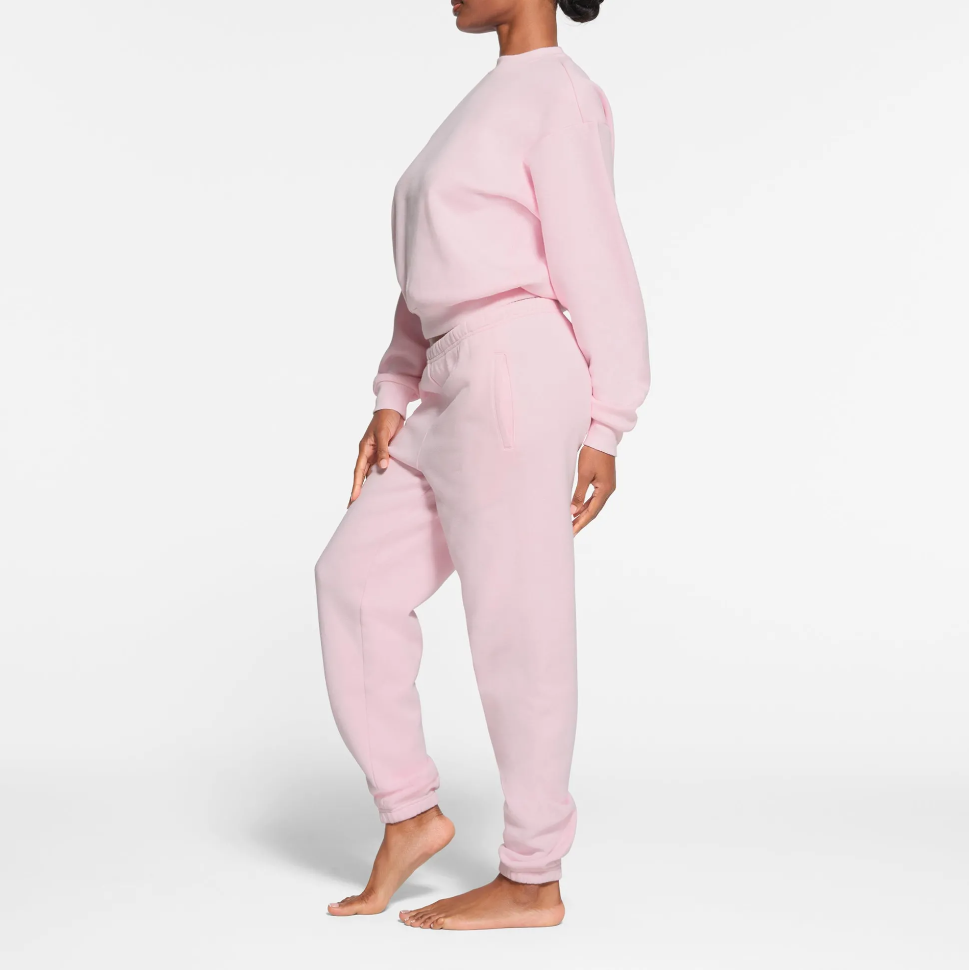 COTTON FLEECE CLASSIC CREWNECK | CHERRY BLOSSOM