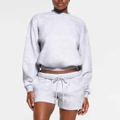 COTTON FLEECE CLASSIC CREWNECK | LIGHT HEATHER GREY