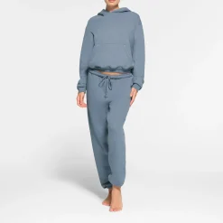 COTTON FLEECE CLASSIC HOODIE | STEEL BLUE