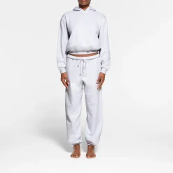 COTTON FLEECE CLASSIC HOODIE | LIGHT HEATHER GREY