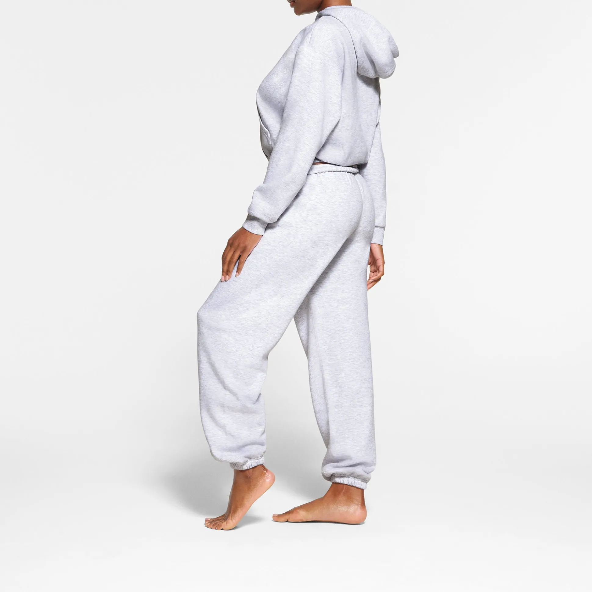 COTTON FLEECE CLASSIC HOODIE | LIGHT HEATHER GREY