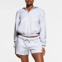 COTTON FLEECE CLASSIC SHORT | LIGHT HEATHER GREY