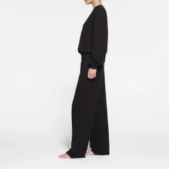 COTTON FLEECE CLASSIC STRAIGHT LEG PANT | ONYX