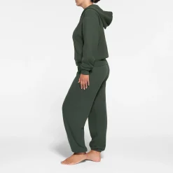 COTTON FLEECE CLASSIC ZIP UP HOODIE | SPRUCE