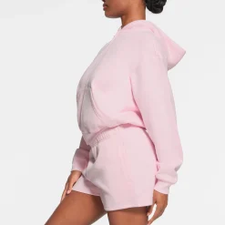 COTTON FLEECE CLASSIC ZIP UP HOODIE | CHERRY BLOSSOM