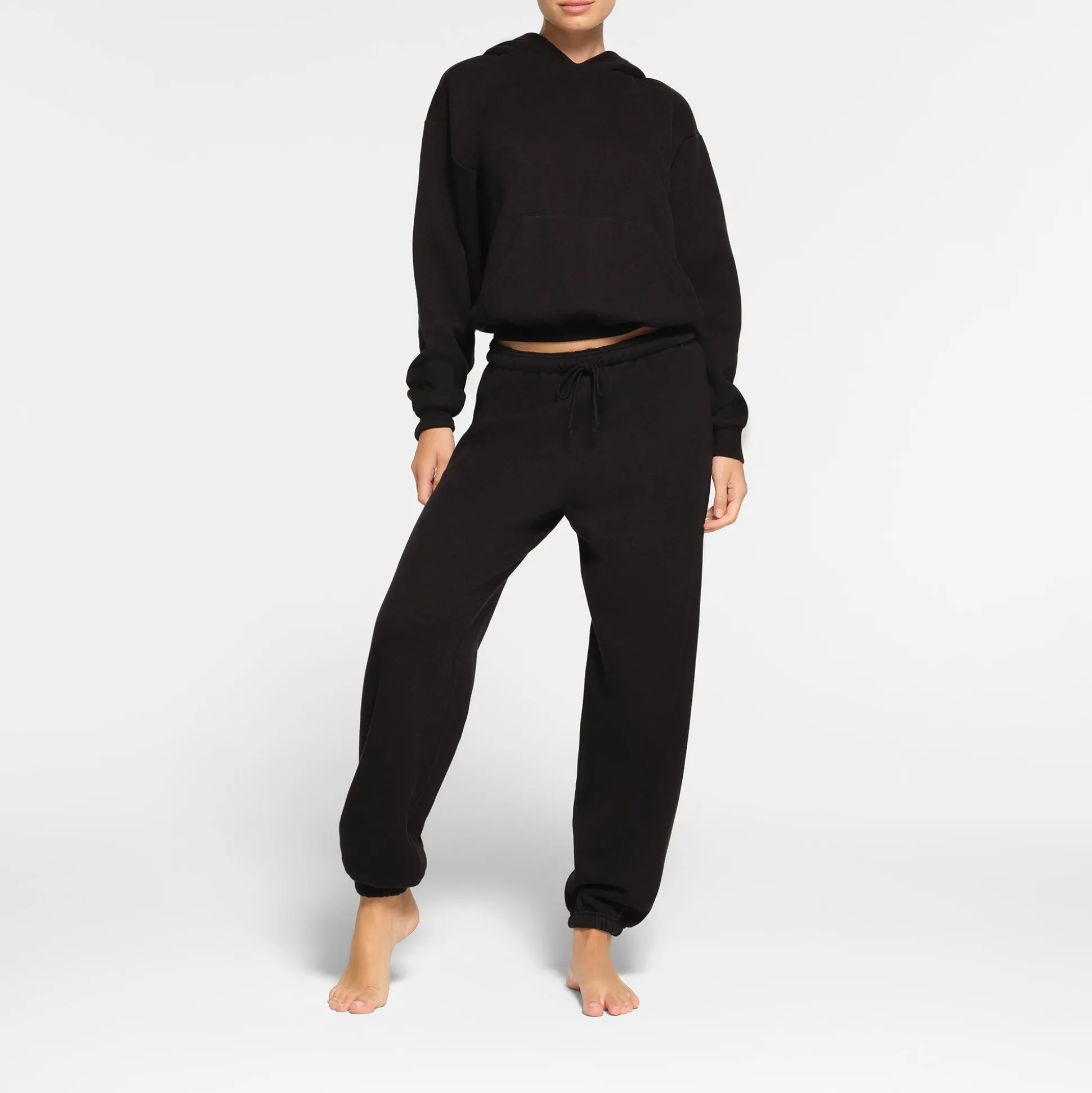 COTTON FLEECE JOGGER | ONYX
