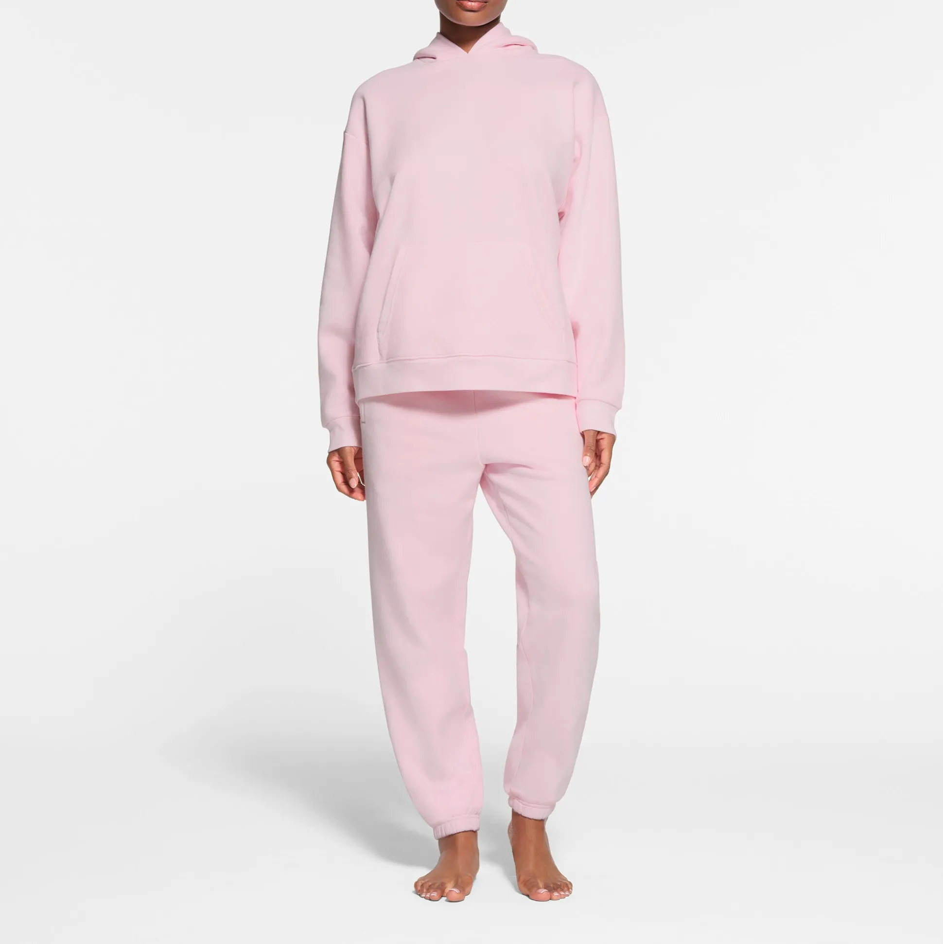 COTTON FLEECE OVERSIZED HOODIE | CHERRY BLOSSOM
