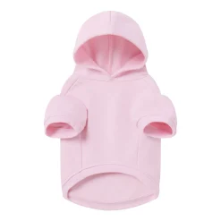 COTTON FLEECE PET HOODIE | BABY PINK
