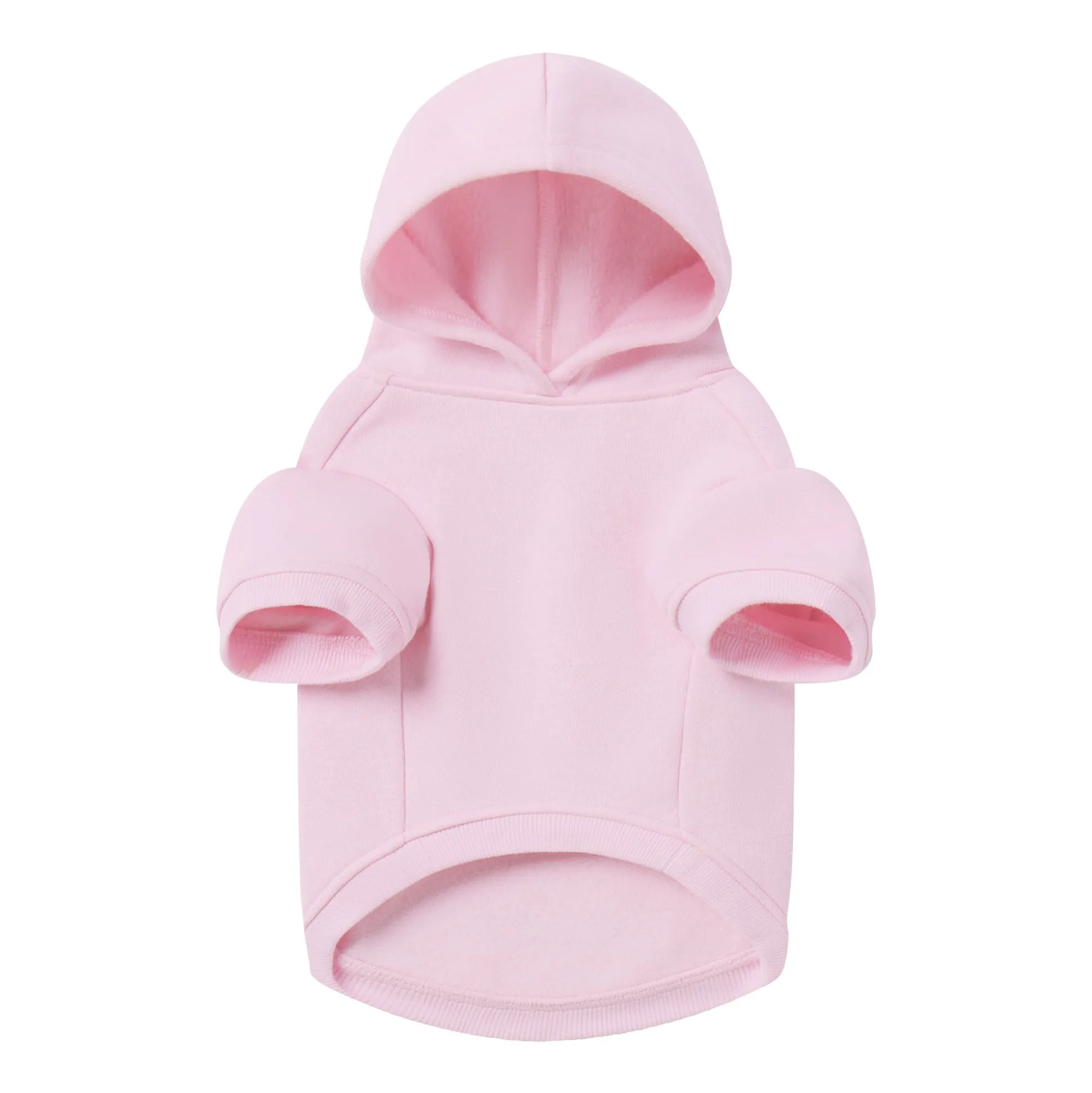 COTTON FLEECE PET HOODIE | BABY PINK
