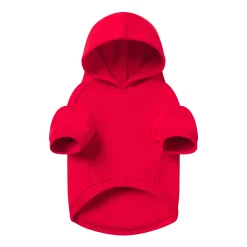 COTTON FLEECE PET HOODIE | RUBY