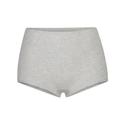 COTTON JERSEY BOY SHORT | LIGHT HEATHER GREY