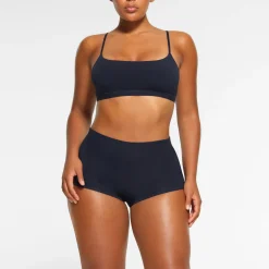 COTTON JERSEY BOY SHORT | NAVY