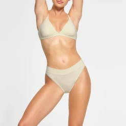 COTTON JERSEY CHEEKY TANGA | BONE