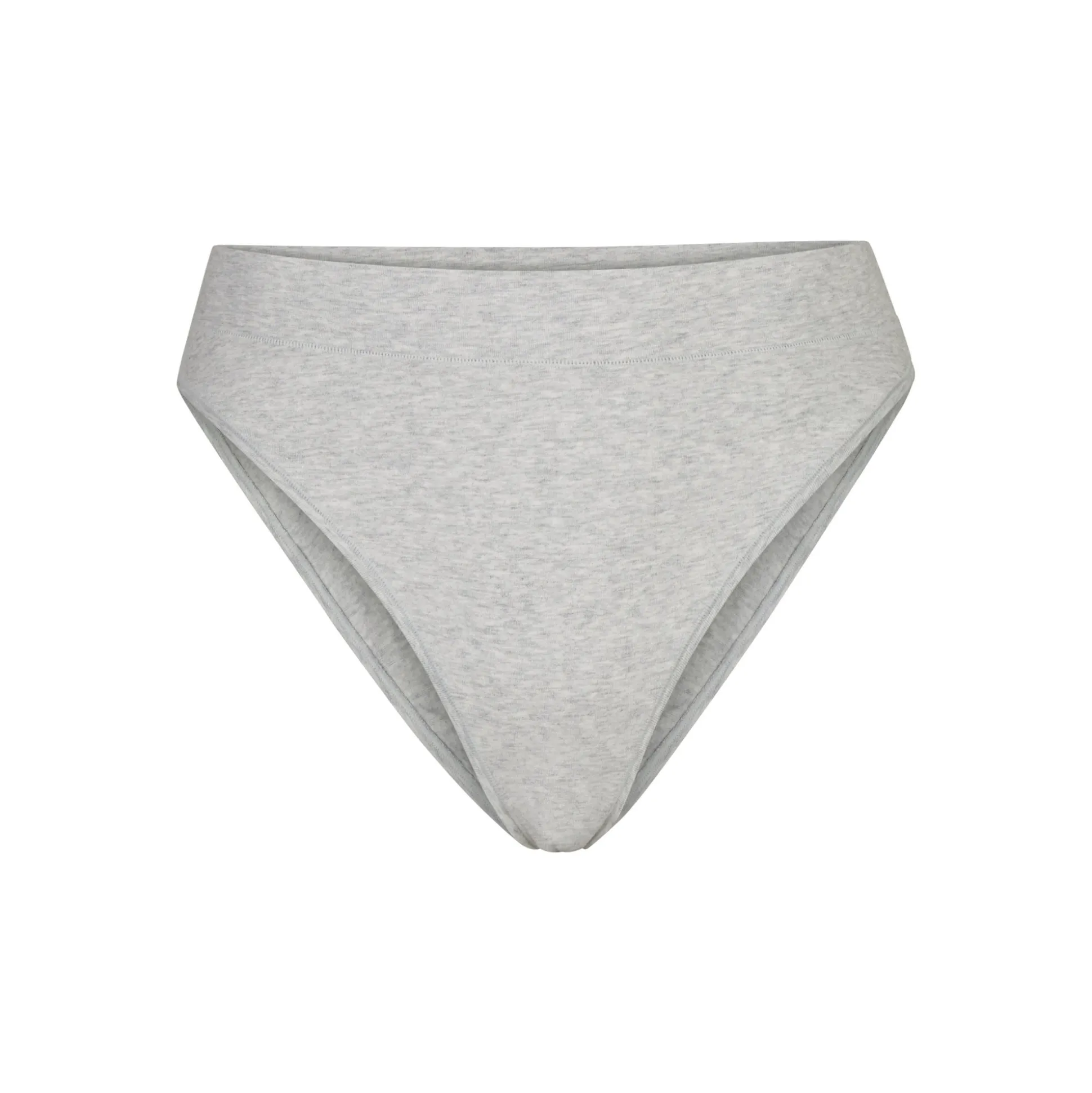 COTTON JERSEY CHEEKY TANGA | LIGHT HEATHER GREY