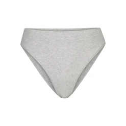 COTTON JERSEY CHEEKY TANGA | LIGHT HEATHER GREY