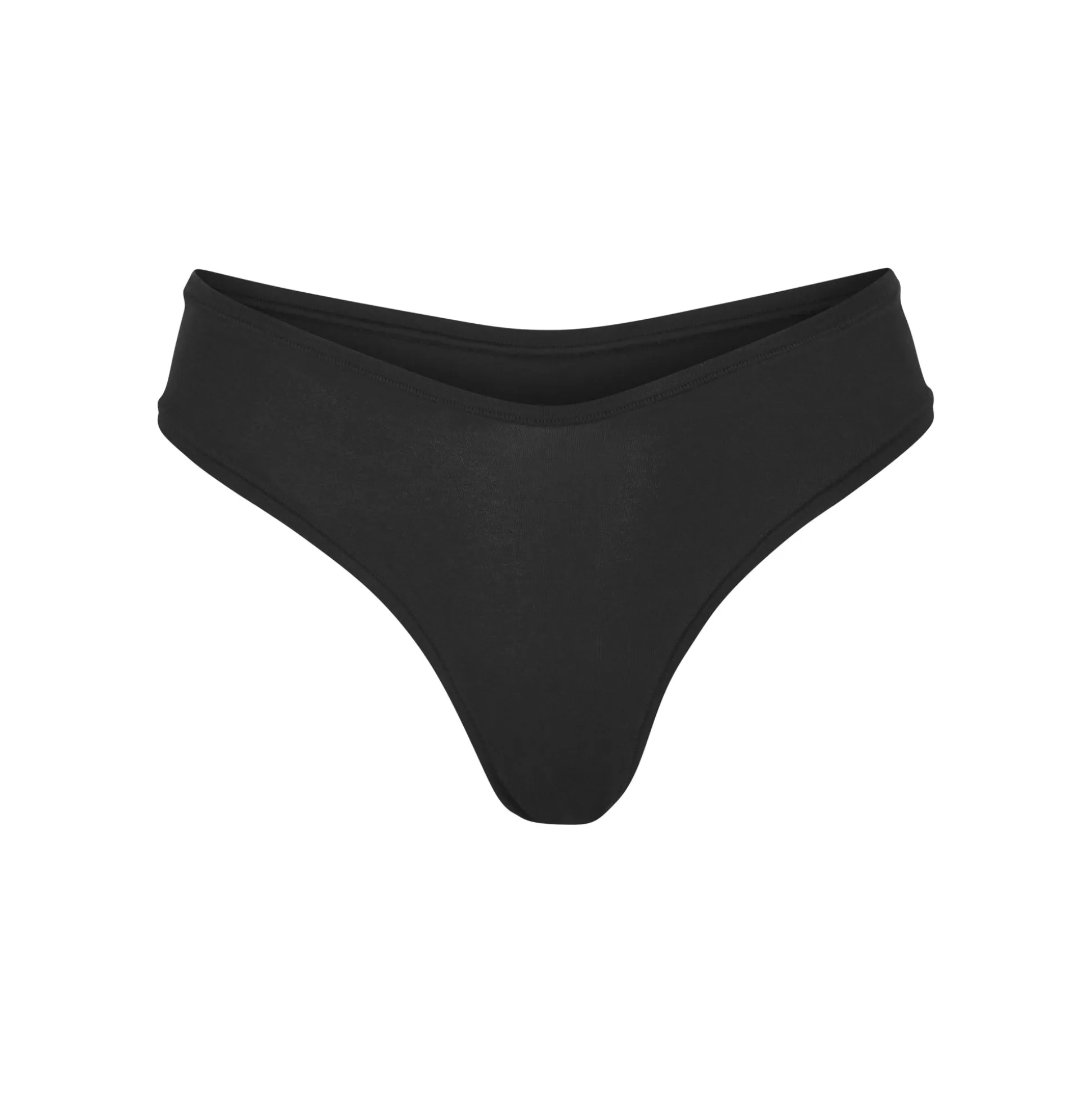COTTON JERSEY DIPPED THONG | SOOT
