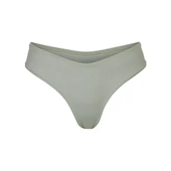 COTTON JERSEY DIPPED THONG | MINERAL