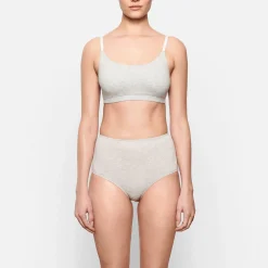 COTTON JERSEY FULL BRIEF 5-PACK | LIGHT HEATHER GREY