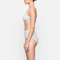 COTTON JERSEY FULL BRIEF 5-PACK | LIGHT HEATHER GREY