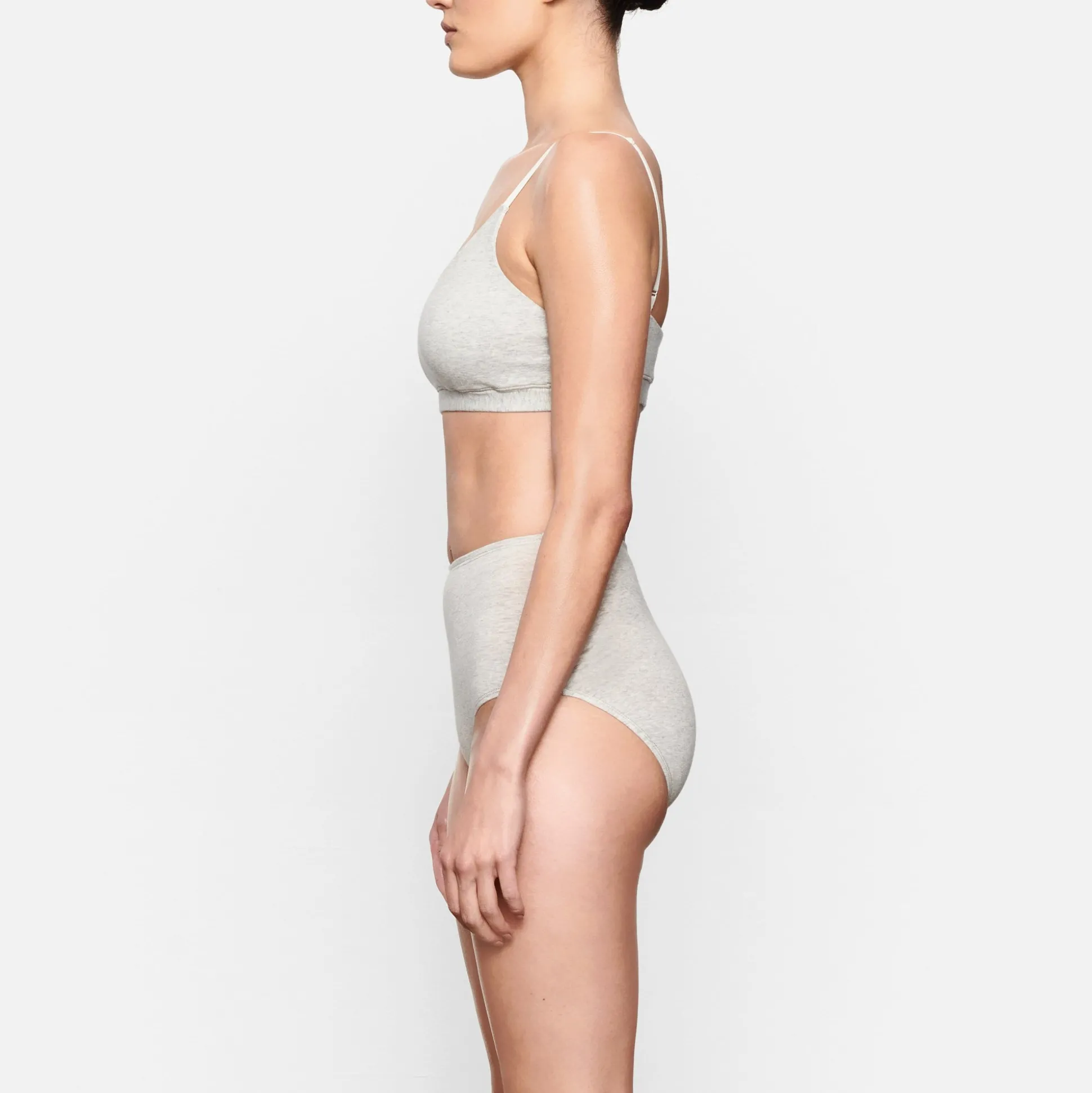 COTTON JERSEY FULL BRIEF 3-PACK | LIGHT HEATHER GREY