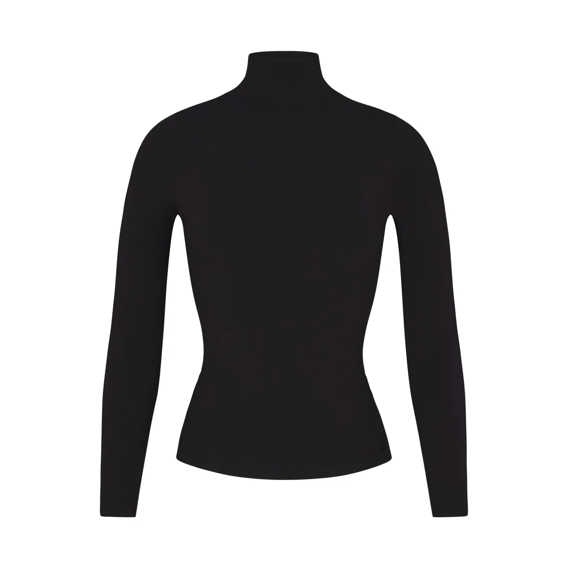 COTTON JERSEY LONG SLEEVE TURTLENECK | SOOT