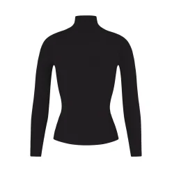 COTTON JERSEY LONG SLEEVE TURTLENECK | SOOT