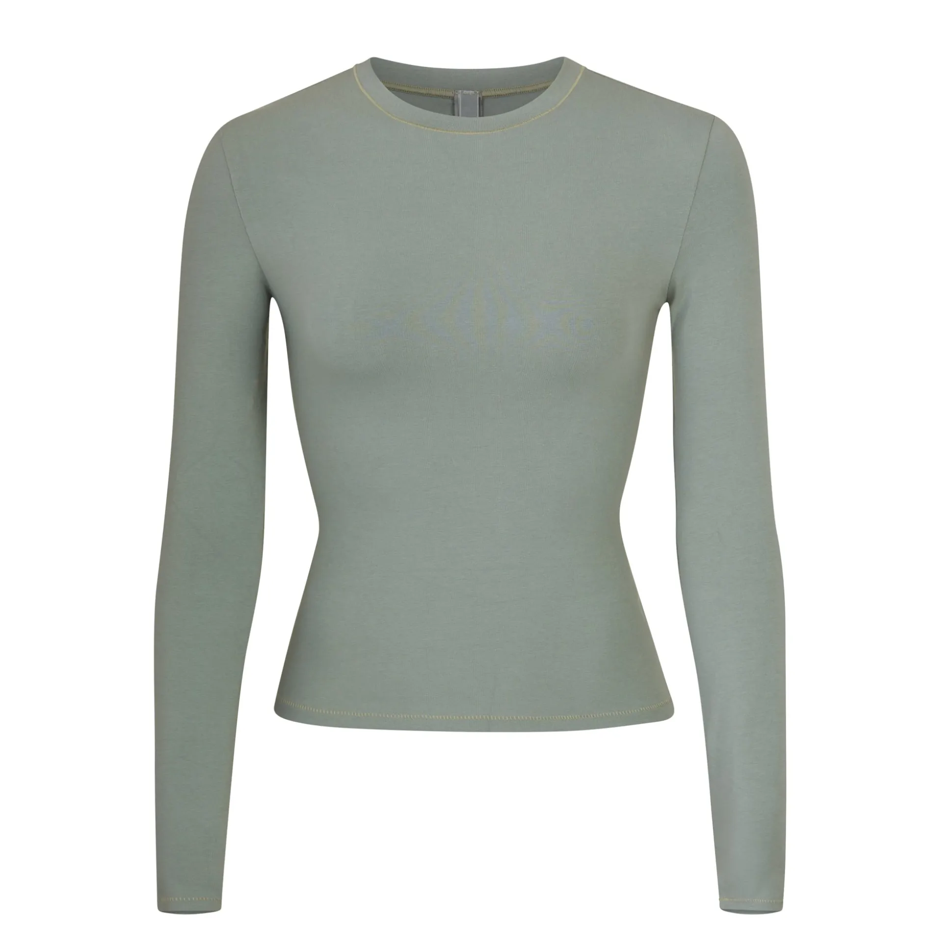 COTTON JERSEY LONG SLEEVE T-SHIRT | MINERAL