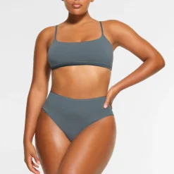 COTTON JERSEY SCOOP BRALETTE | KYANITE
