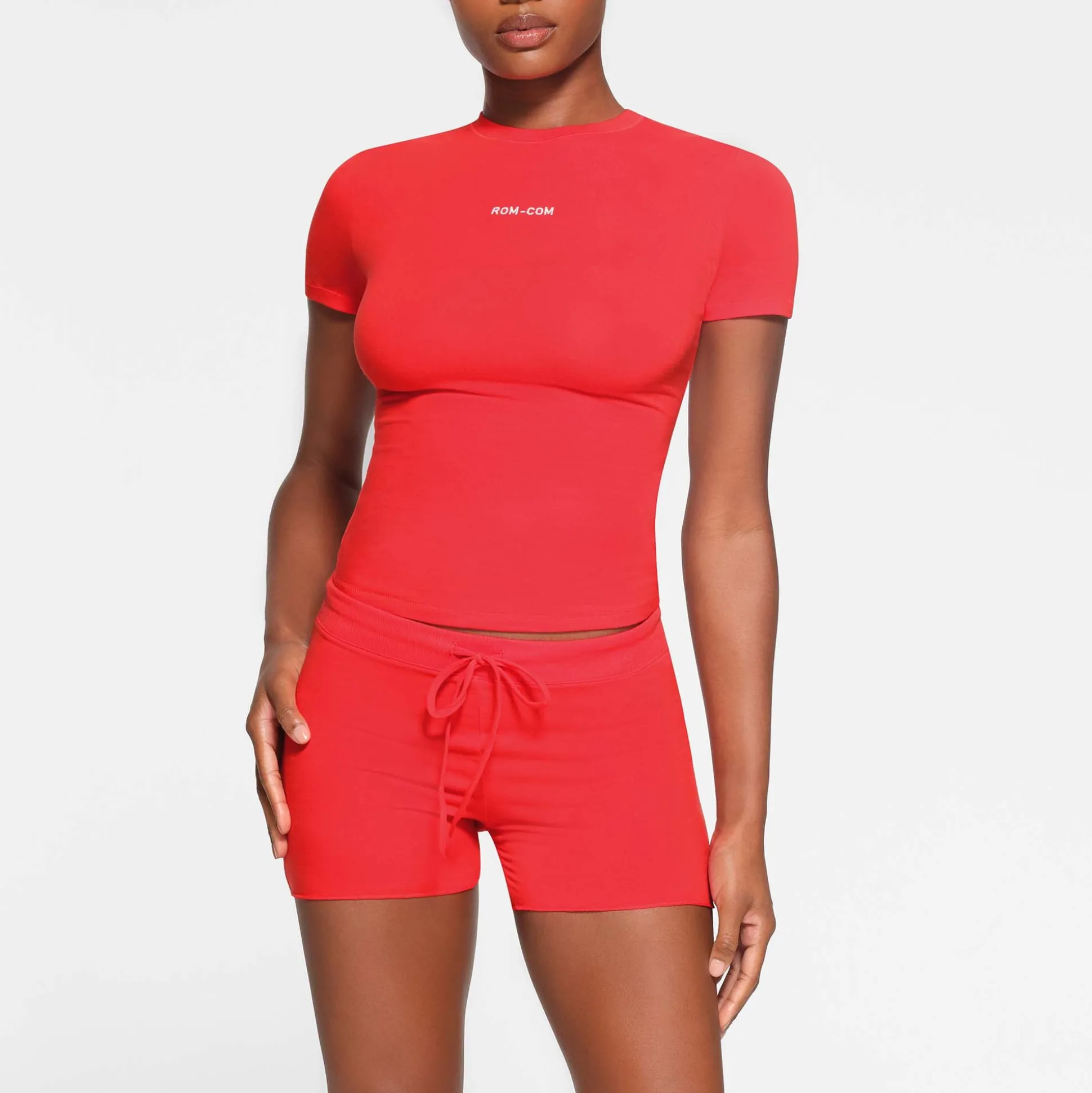COTTON JERSEY SHORT | RUBY